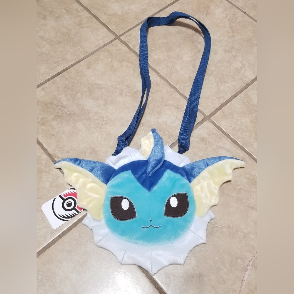 Pokemon Center Vaporeon Face Plush Bag